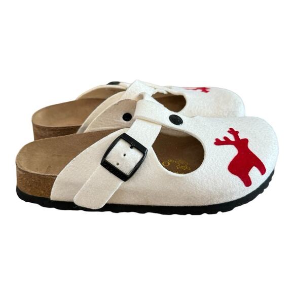 Birkenstock Papillio Slip On Felt Sandals Winter Christmas Size 35 US Size 4-4.5 - Picture 3 of 16